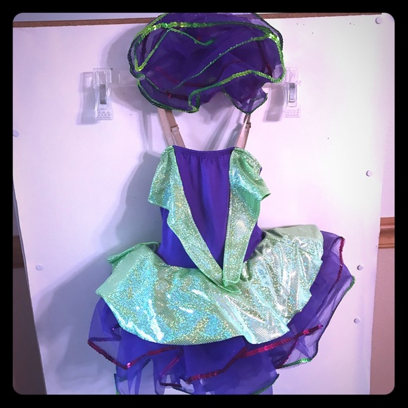 Dansco Costumes Prurient And Lime Green Dance Costume Poshmark